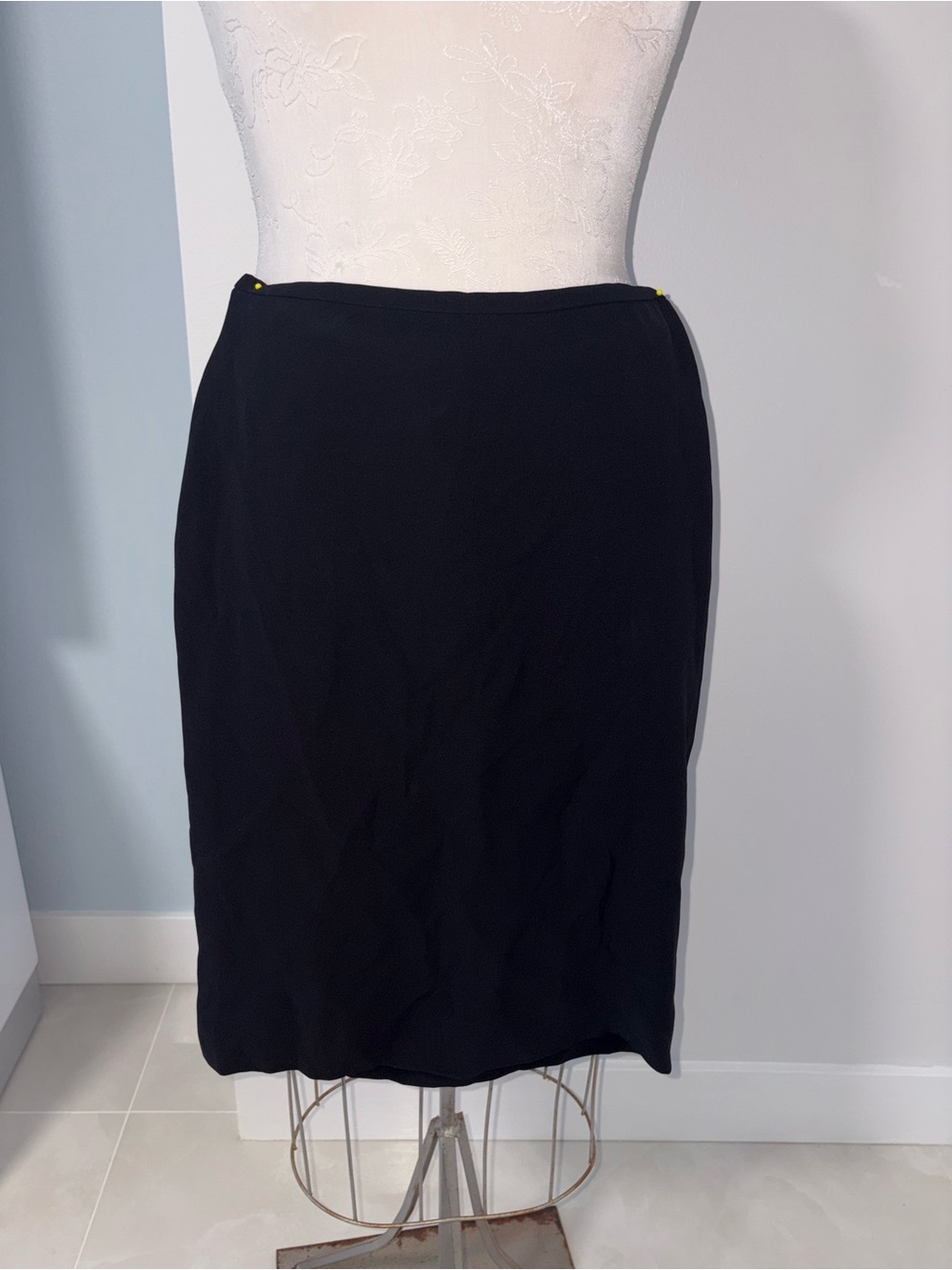 Giorgio Armani Black 100% Silk Skirt